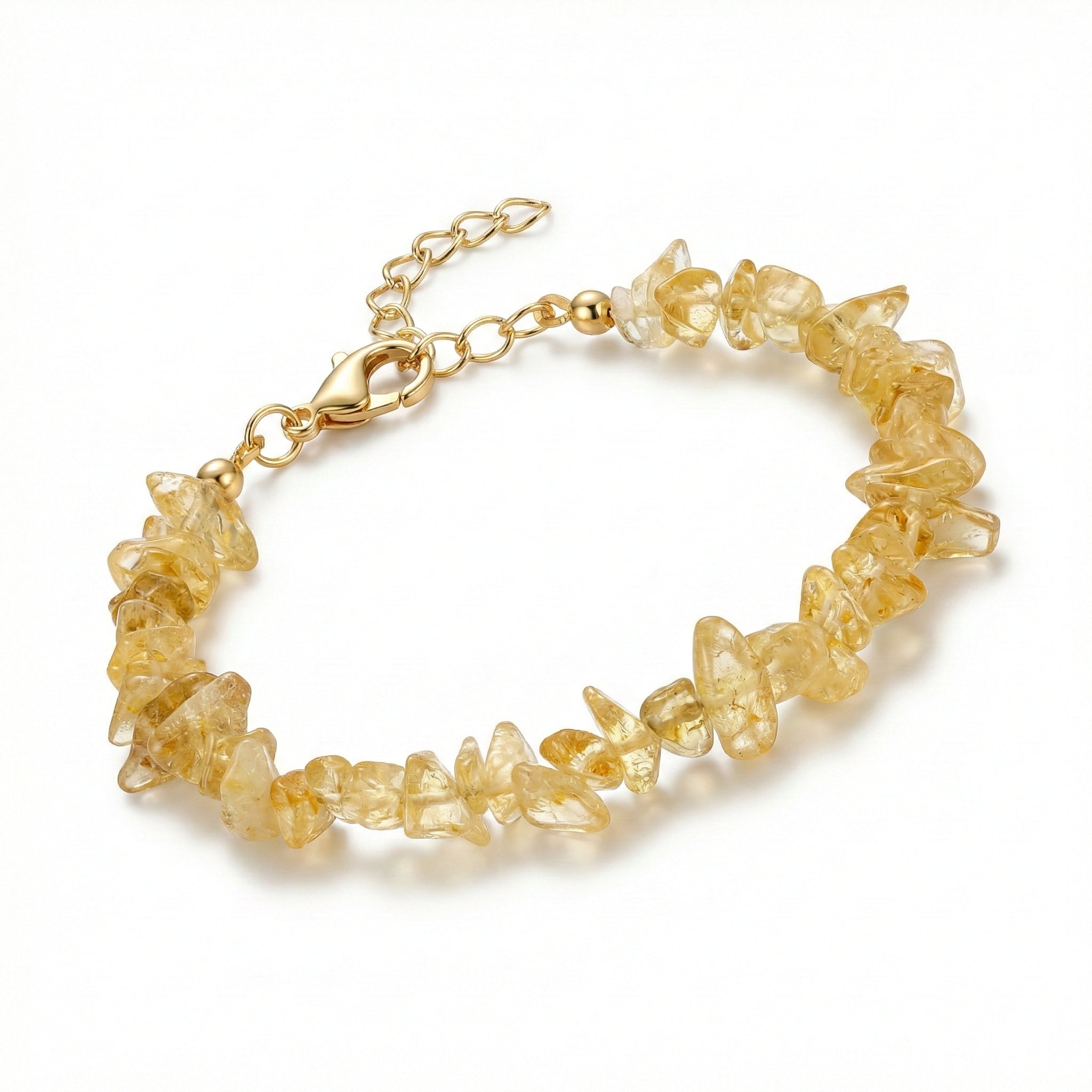 Amethyst & Citrine Stone Bracelet Set