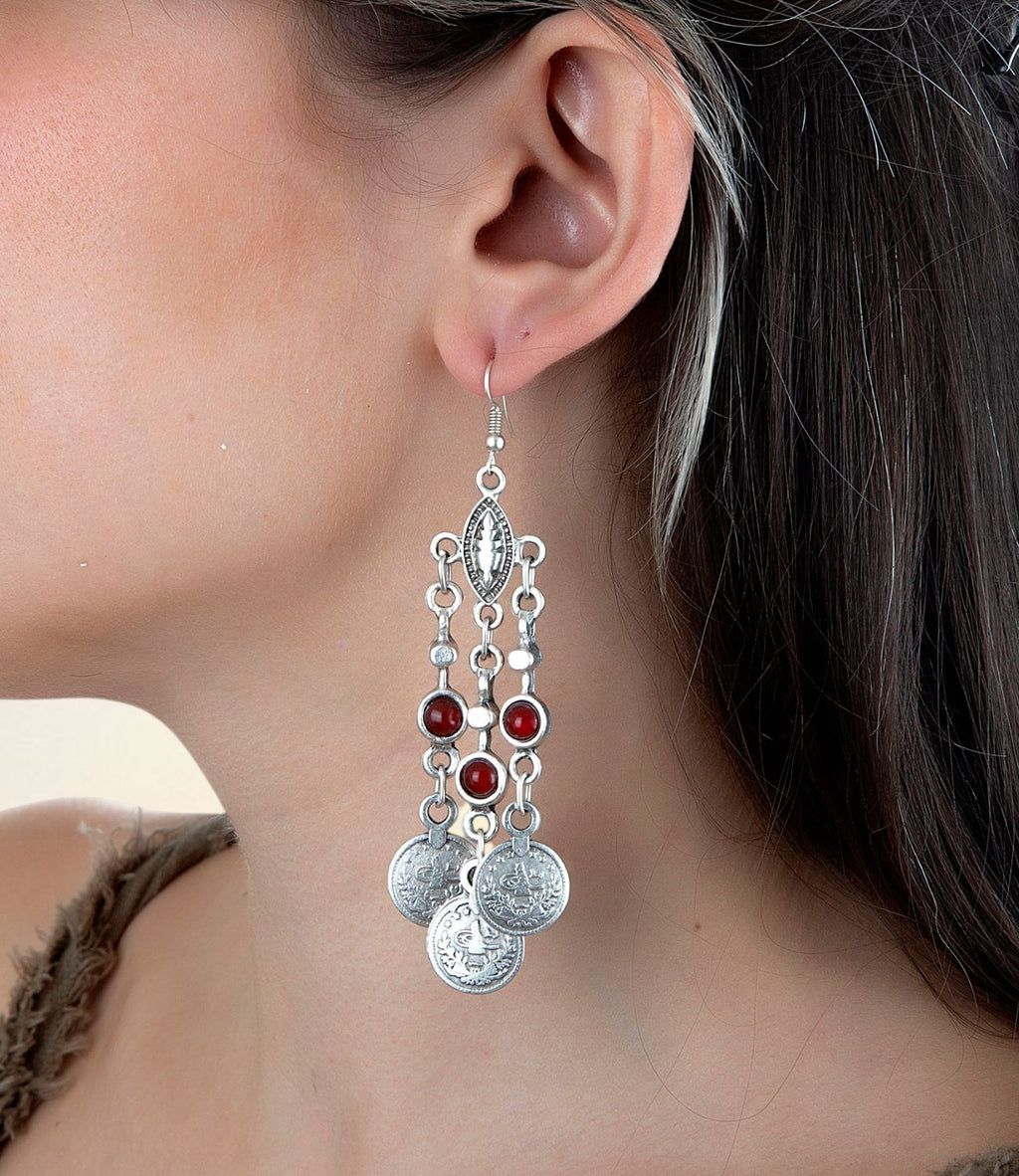 Red Drop Earring