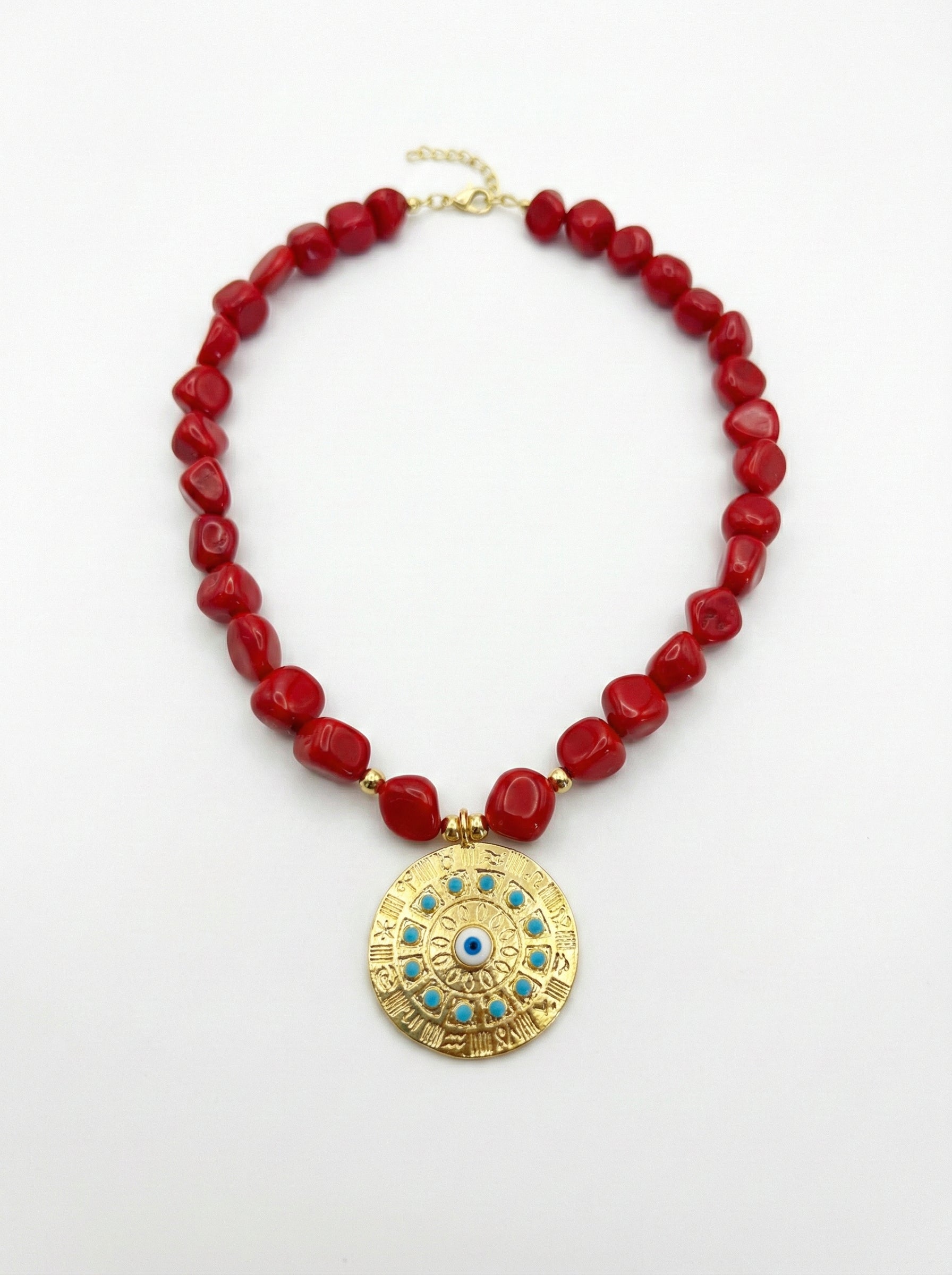 Ceramic Astrology Pendant Necklace