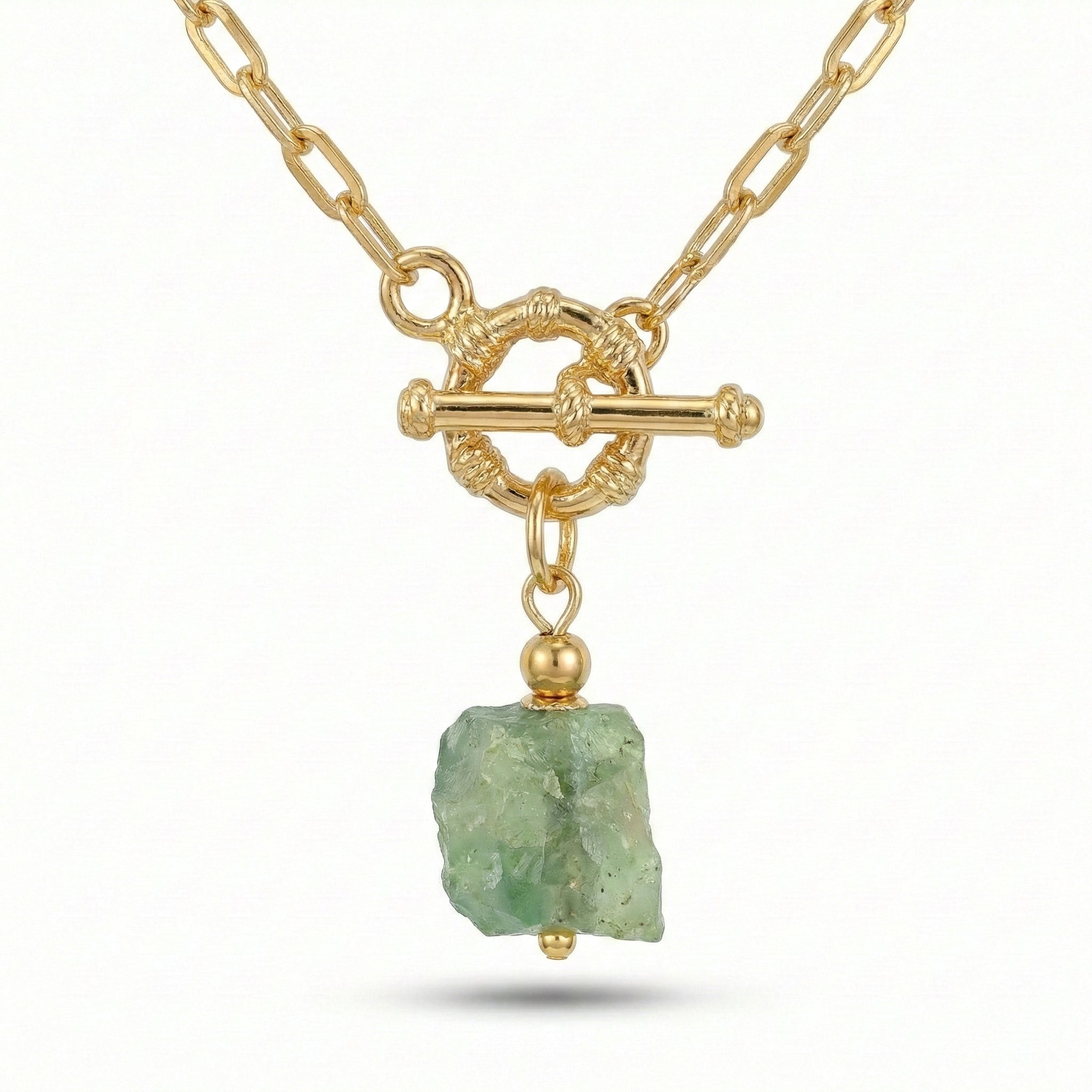 Aventurine Stone Layered Necklace Set