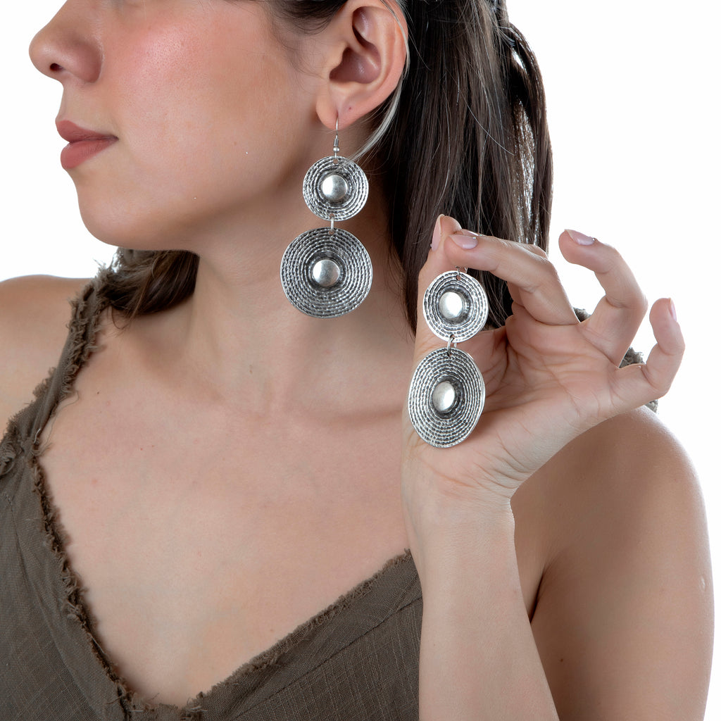 Bold Coin Drop Earring