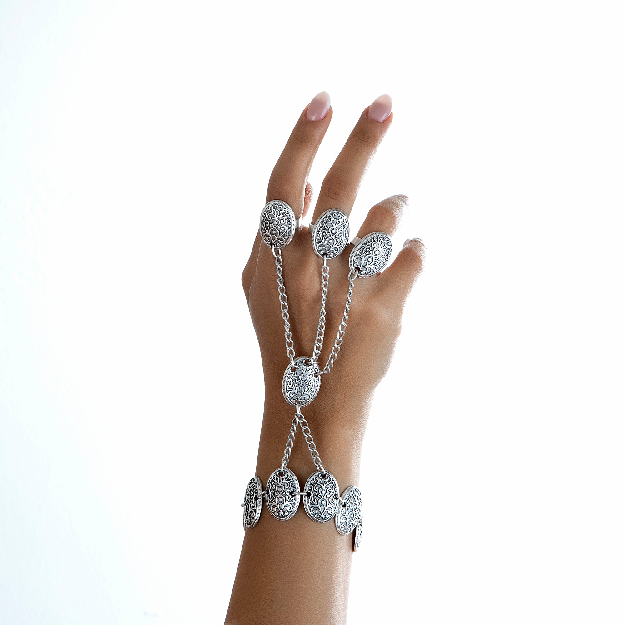 Coin Drape Hand Chain