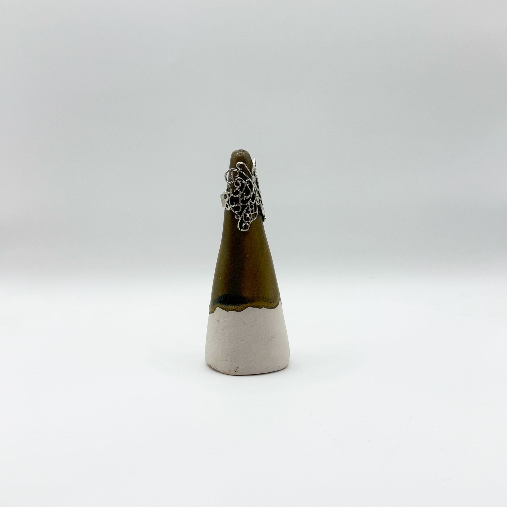 Textured Butterfly Ring