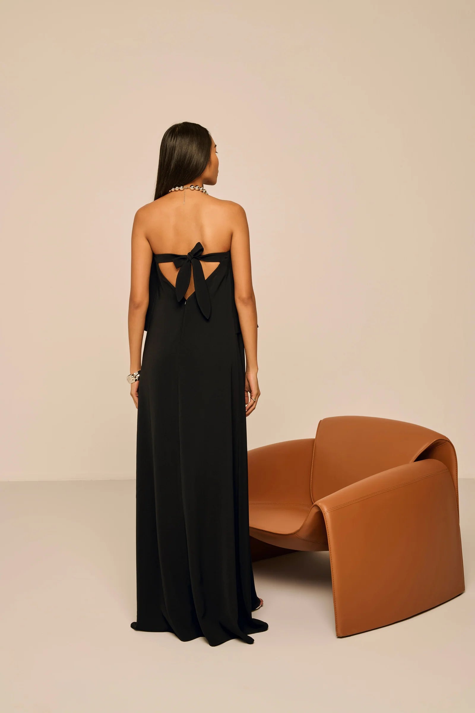 Mira Strapless Tiered Flowy Dress