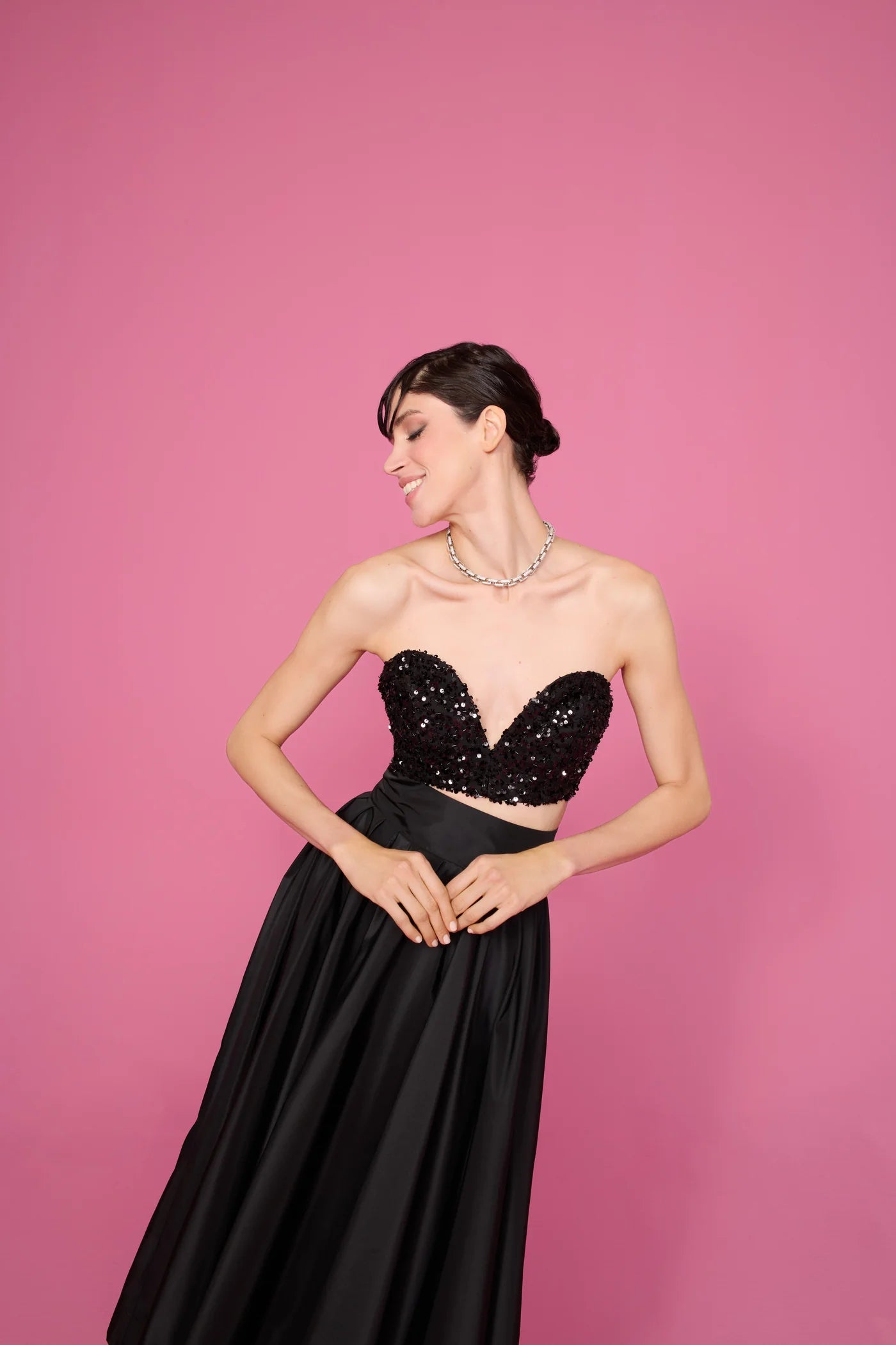 Cecillia Taffeta Full Circle Skirt