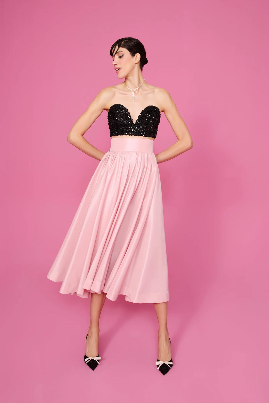 Cecillia Sequin Sweetheart Bustier